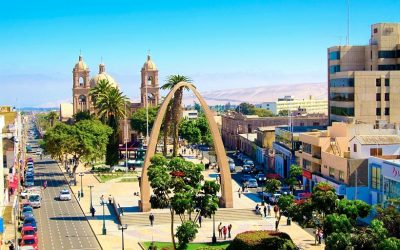 Paseo Cívico y Catedral de Tacna